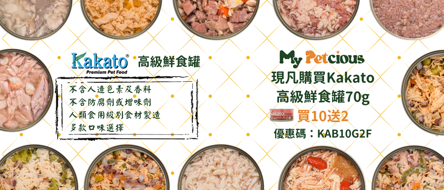 Kakato 高級鮮食罐買10送2優惠