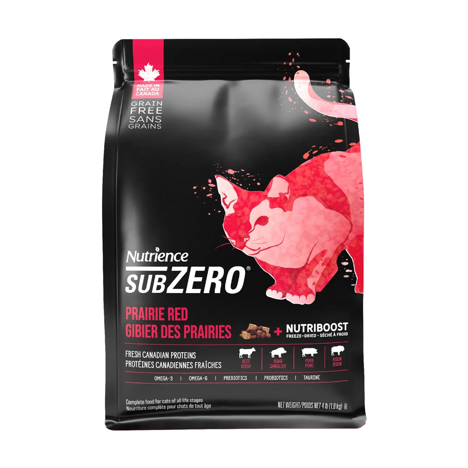Nutrience_Sub_Zero_頂級紅肉_海魚_脫水肉粒配方_全貓