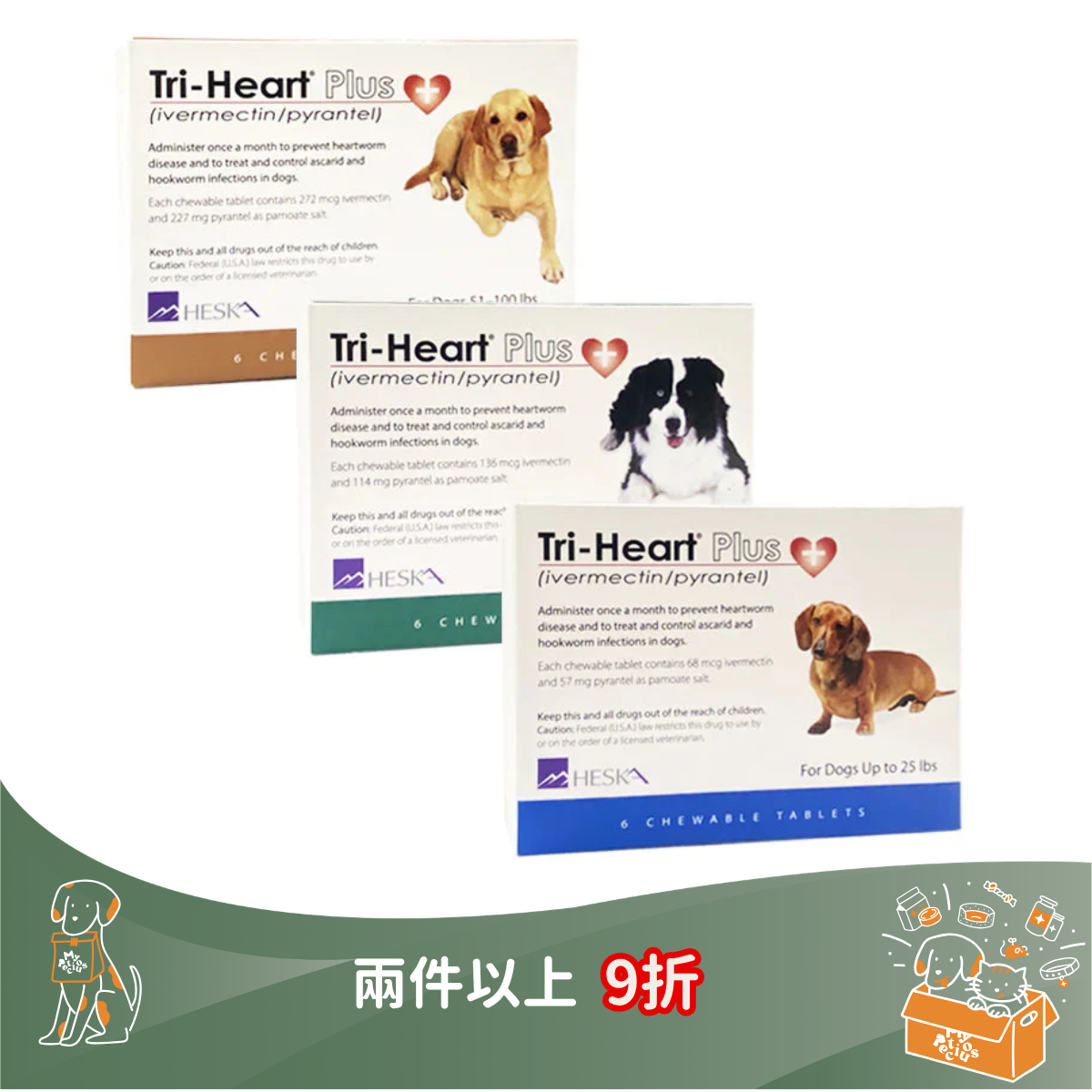 Tri-Heart Plus 心絲蟲藥