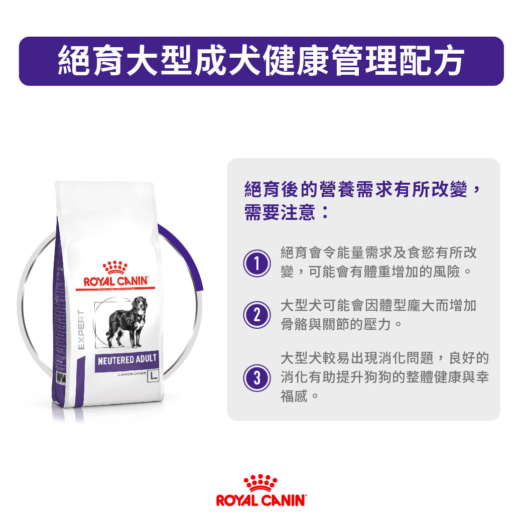 Royal Canin - VHN Neutered Adult Large Dog 大型成犬絕育處方糧
