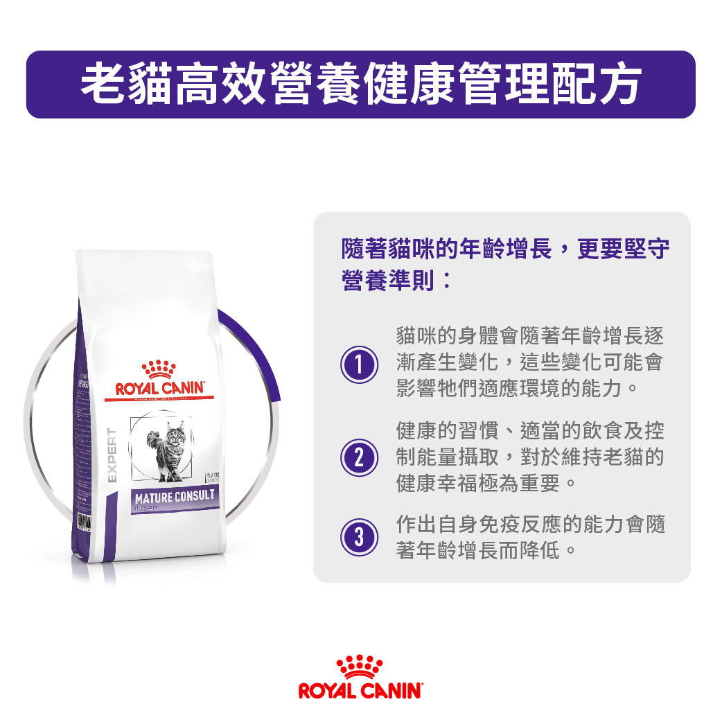 Royal Canin - VHN Cat Mature Consult 老年貓高效營養配方