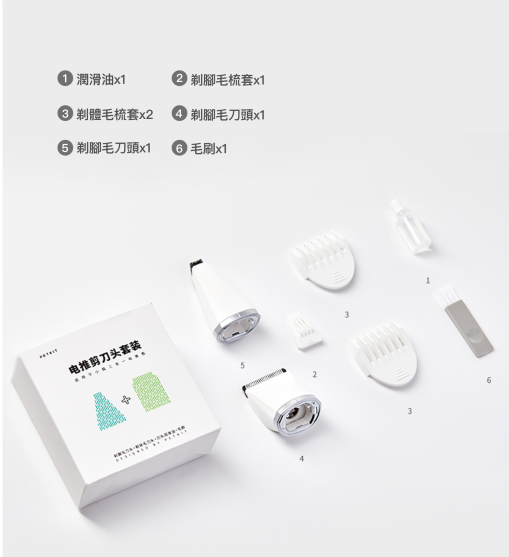 PETKIT_2合1電剪推刀頭套裝