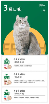 Food_Chain_全營養貓用生骨肉主食醬包_80g吞拿魚_雞肉