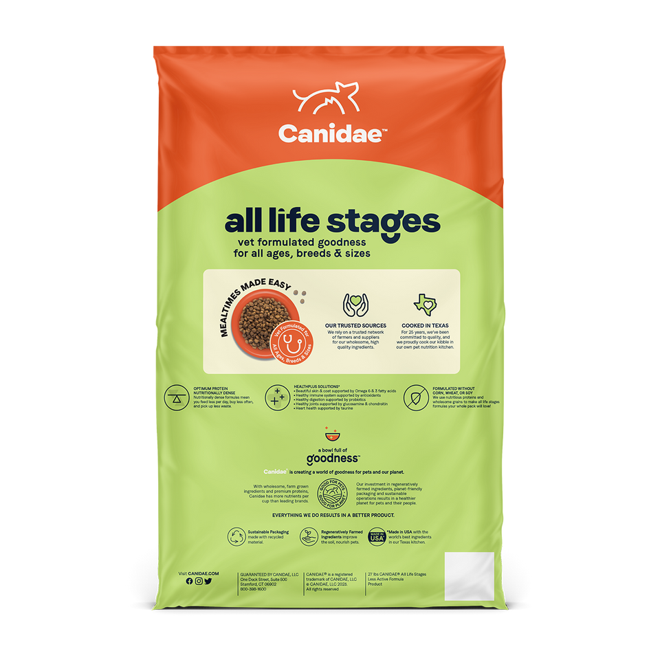 Canidae 美國咖比狗乾糧 - All Life Stages - 老年及體重控制配方 / Dry Dog Food, Less Active, Multi-Protein
