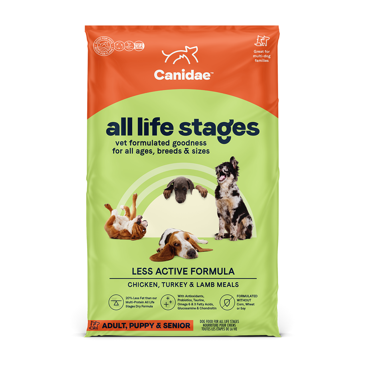 Canidae 美國咖比狗乾糧 - All Life Stages - 老年及體重控制配方 / Dry Dog Food, Less Active, Multi-Protein