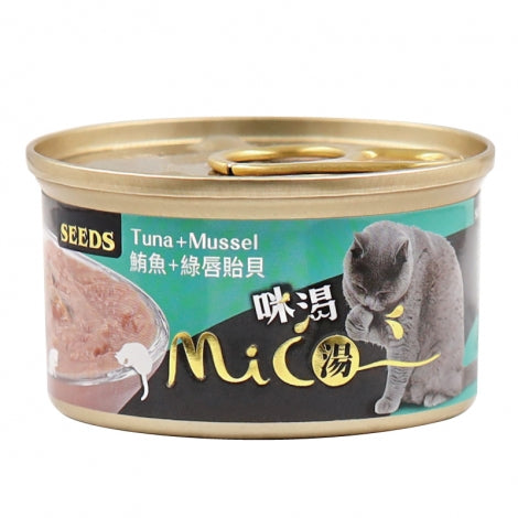 SEEDS_Mico_機能補水濃湯副食罐_鮪魚+綠唇貽貝_85g_[視力保健]