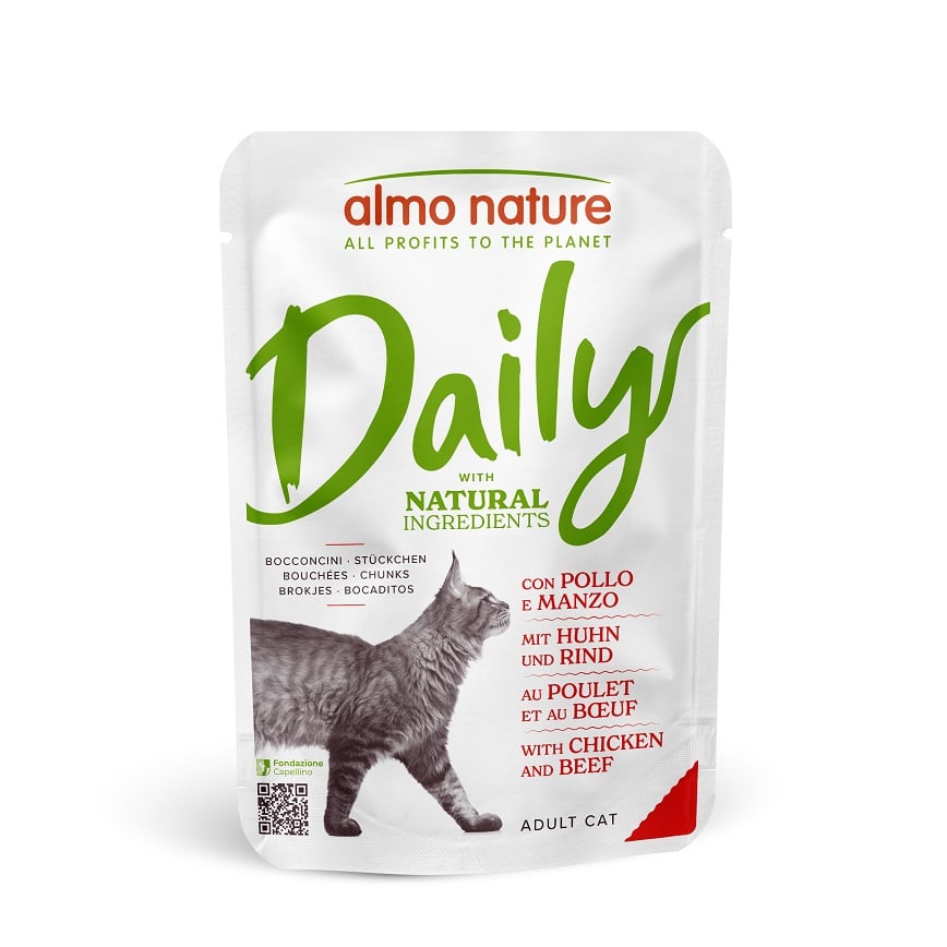 Almo Nature 貓濕糧 - Daily - 雞肉牛肉 70g