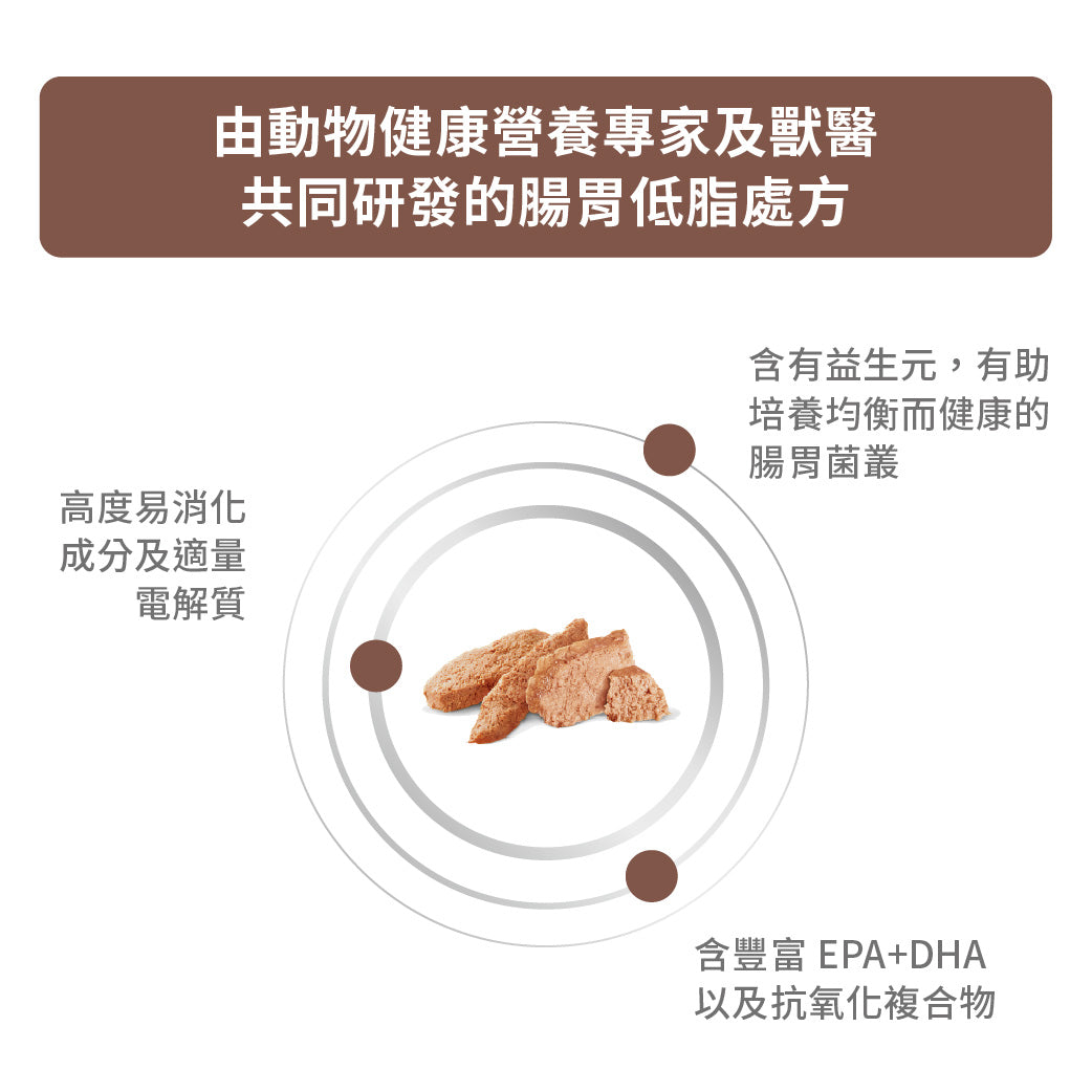 Royal Canin - VHN Dog GastroIntestinal Low Fat 成犬腸胃低脂處方濕糧罐頭420g