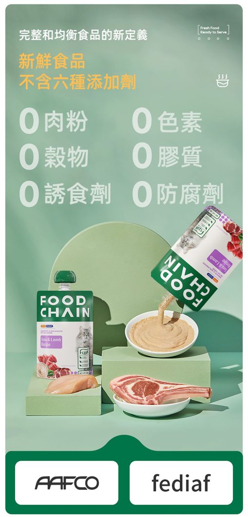 Food_Chain_全營養貓用生骨肉主食醬包_80g吞拿魚_雞肉