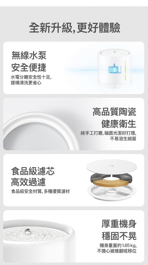 PETKIT_Eversweet_5_mini_陶瓷無線水泵飲水機