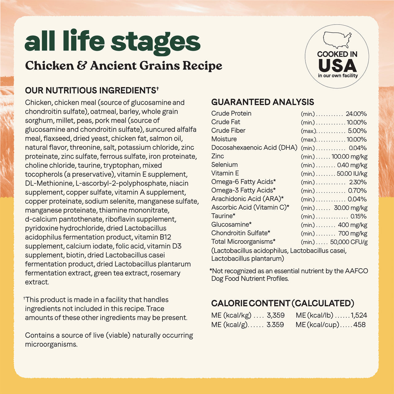 Canidae 美國咖比狗乾糧 - All Life Stages - 雞肉+原始穀物配方 / Dry Dog Food, Real Chicken & Ancient Grains Recipe