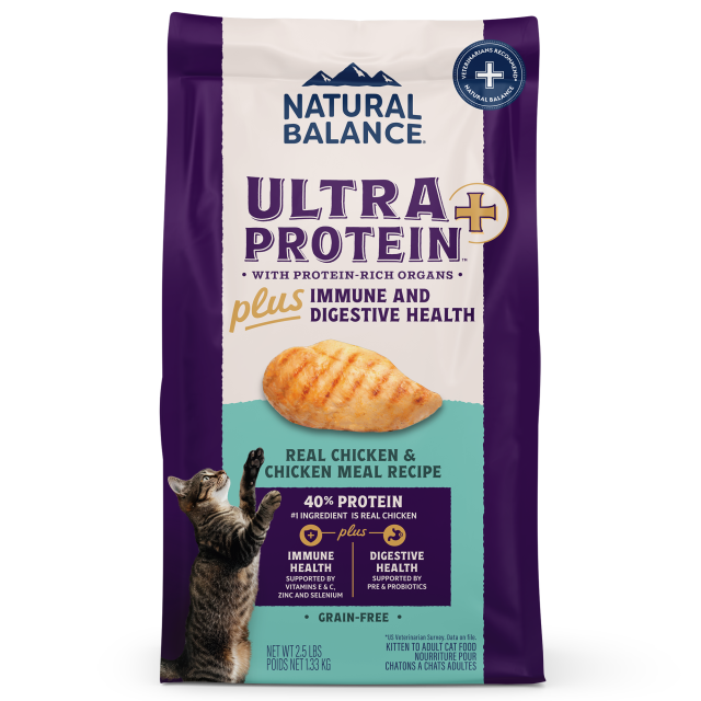 NATURAL BALANCE - Ultra Protein+ 超‧頂級系列 - 雞肉全貓糧 (免疫和消化健康)