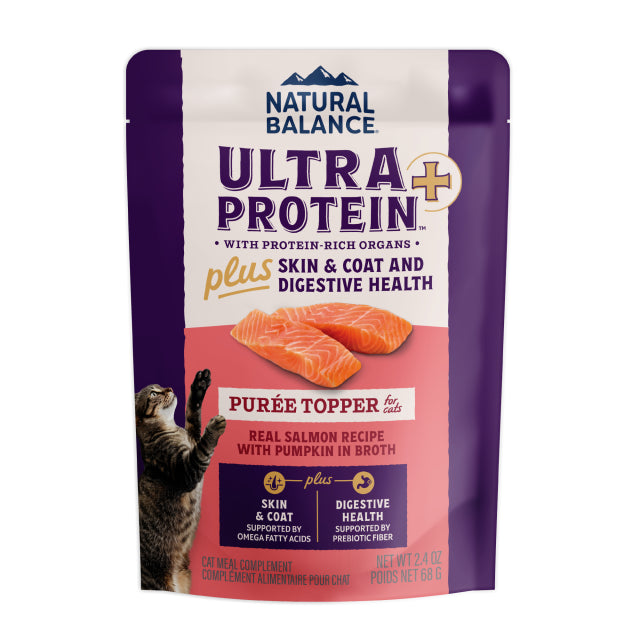 NATURAL BALANCE - Ultra Protein+ 超‧頂級系列 - 成貓用 三文魚南瓜肉泥佐餐2.4oz (皮毛和消化健康)
原價