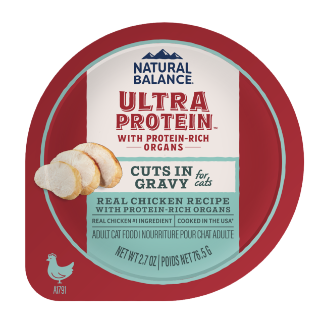 NATURAL BALANCE - Ultra Protein頂級系列 - 貓用 肉塊併肉汁滋味杯2.7oz (雞肉 / 鴨肉 / 三文魚)