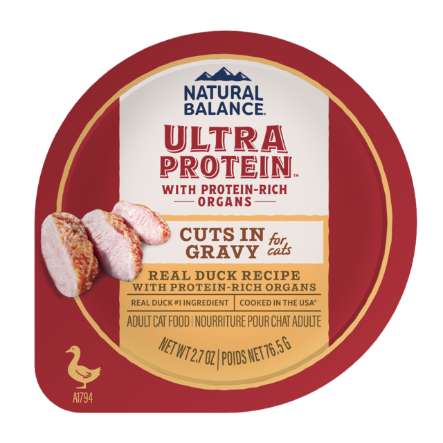 NATURAL BALANCE - Ultra Protein頂級系列 - 貓用 肉塊併肉汁滋味杯2.7oz (雞肉 / 鴨肉 / 三文魚)