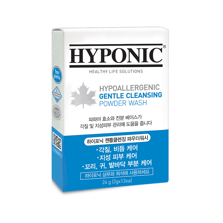 HYPONIC 極致低敏 肌膚調理酵素 潔毛粉 2g X12 Hypoallergenic Powder Shampoo (For All Pets)