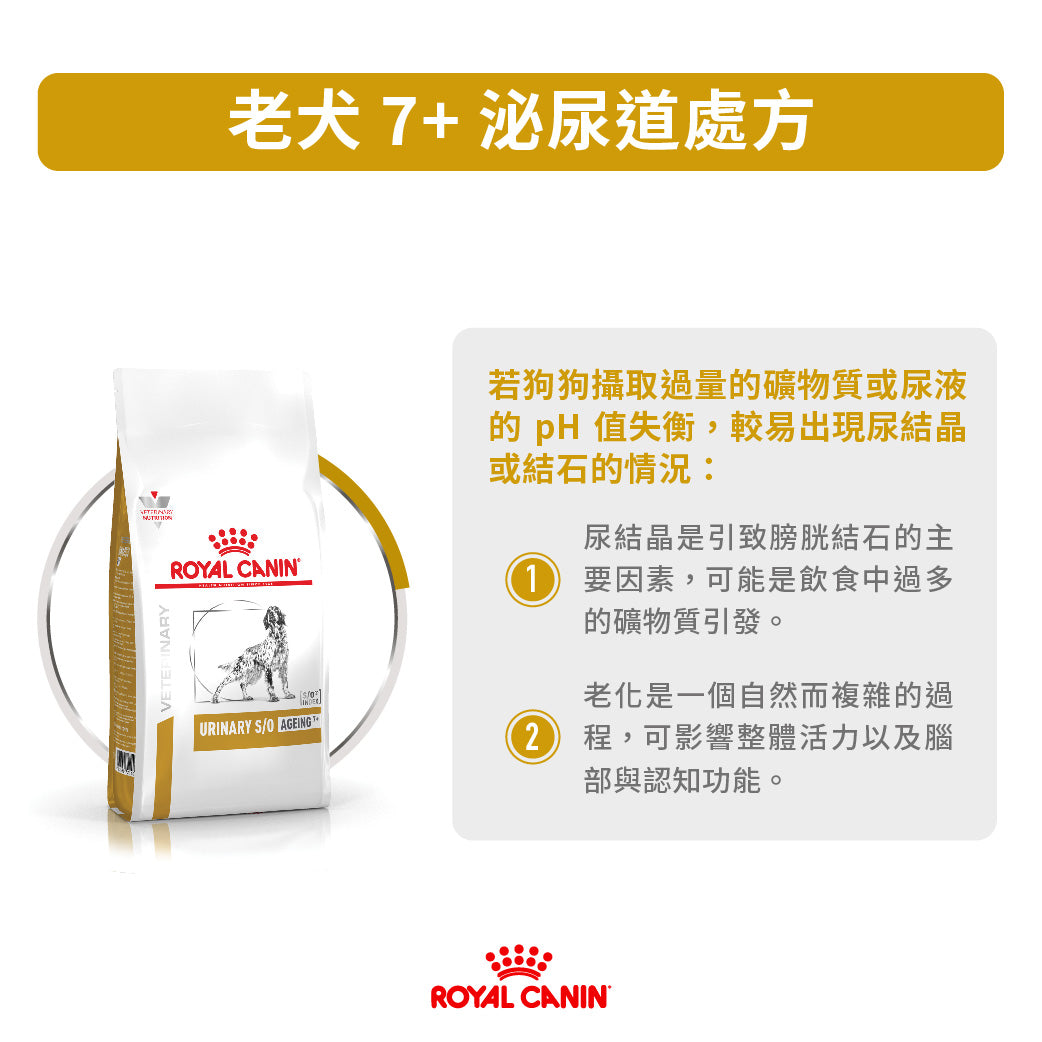 Royal Canin - VHN Dog Urinary AG 7+ 成犬7歲以上泌尿道處方糧