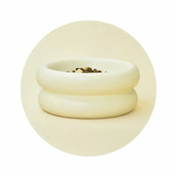 Dah_忌廉淡黃冬甩陶瓷餵食碗