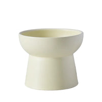 Dah_忌廉黃高腳陶瓷餵食碗