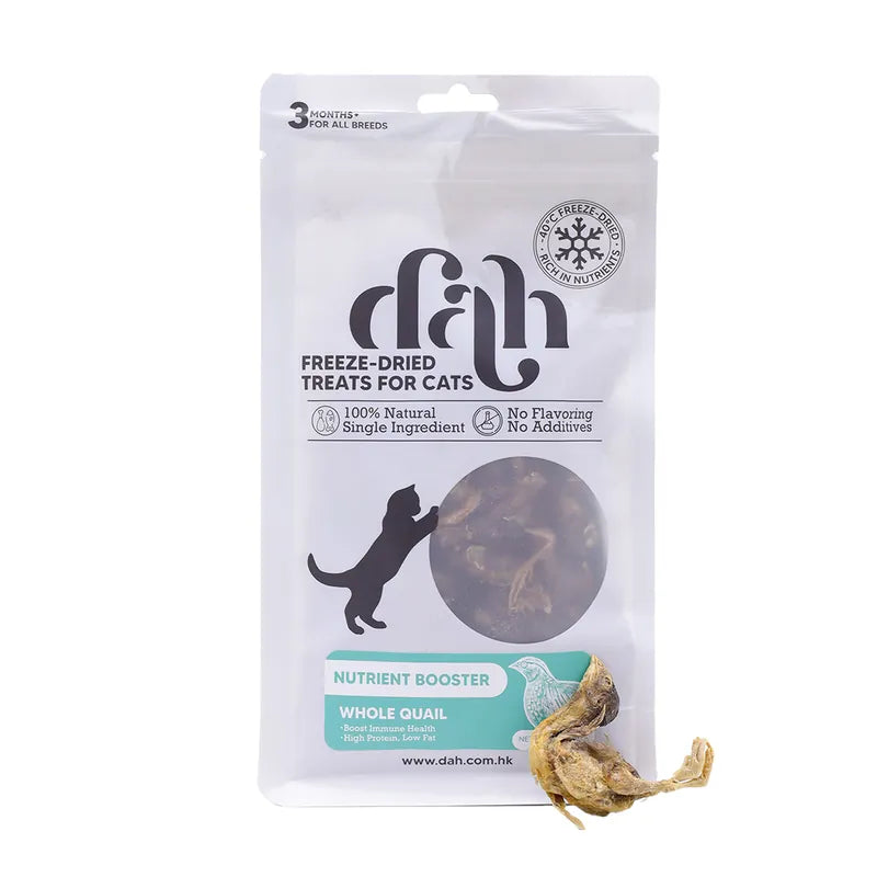 Dah_原隻鵪鶉凍乾40g