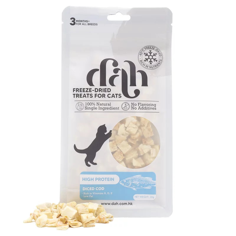 Dah_鱈魚粒凍乾30g