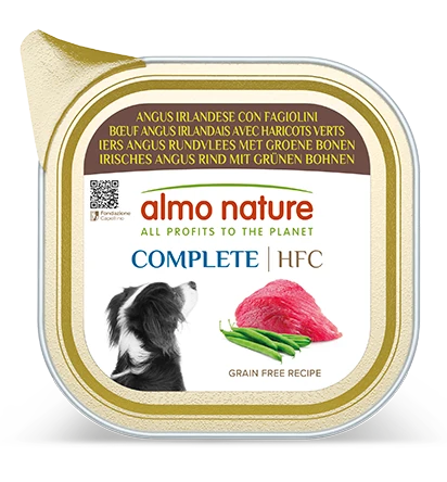 Almo Nature 狗罐頭 - HFC 愛爾蘭安格斯牛肉配青豆 85g