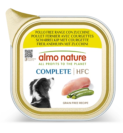 Almo Nature 狗罐頭 - HFC 走地雞肉配柳瓜 85g