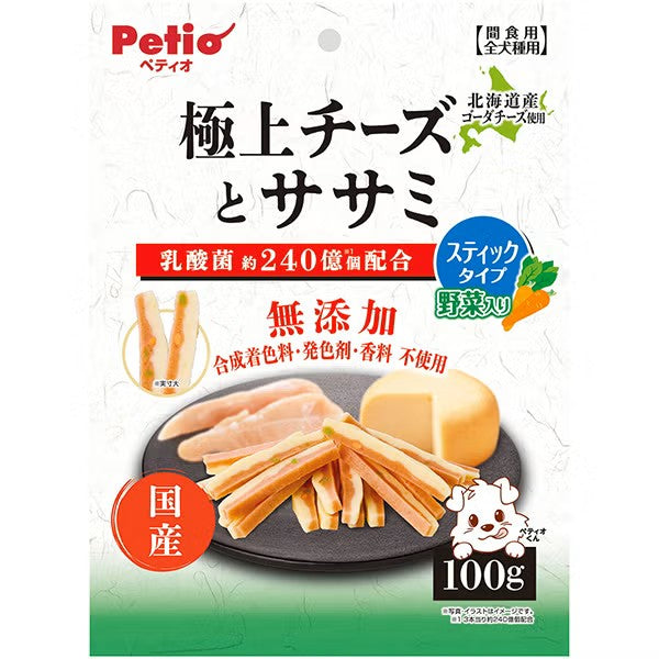 Petio 極上 無添加 芝士雞胸肉+蔬菜條100g