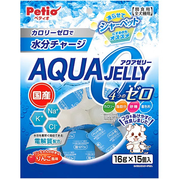 Petio Aqua Jelly 4 Zeros 蘋果味補充水份啫喱(16gx15粒)
