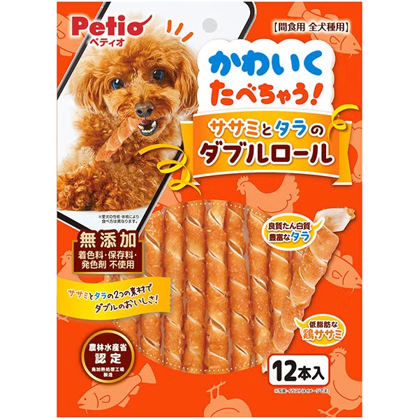 Petio 雞胸肉+鱈魚雙層卷(12支裝)