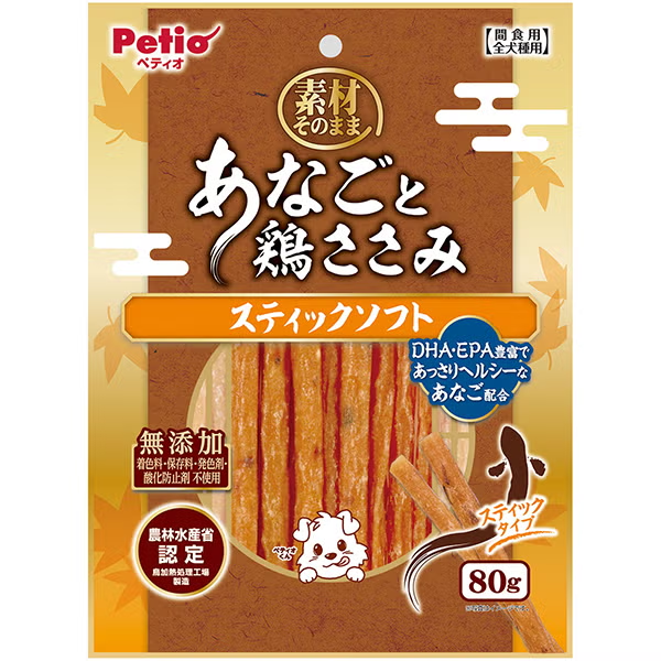 Petio 素材原味系列 星鰻+雞柳軟條80g