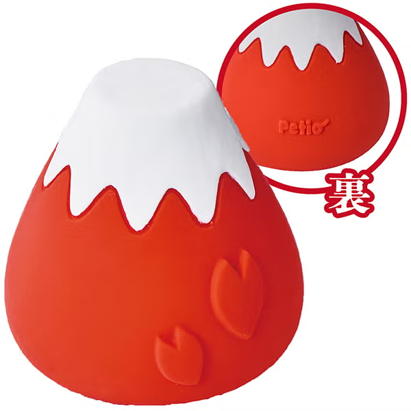 Petio 犬雅系列 富士山造型乳膠狗玩具(紅色款)