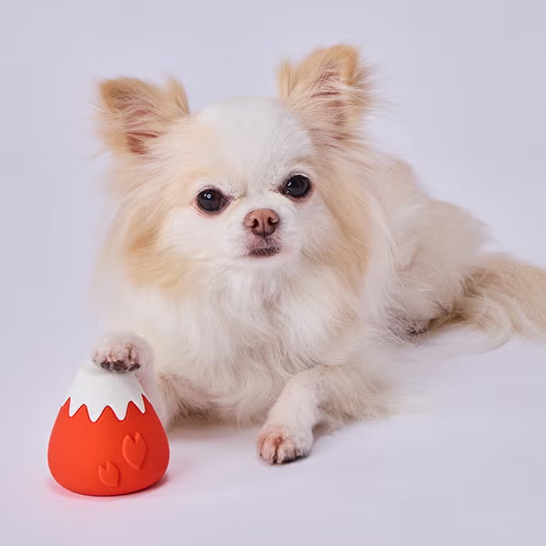 Petio 犬雅系列 富士山造型乳膠狗玩具(紅色款)