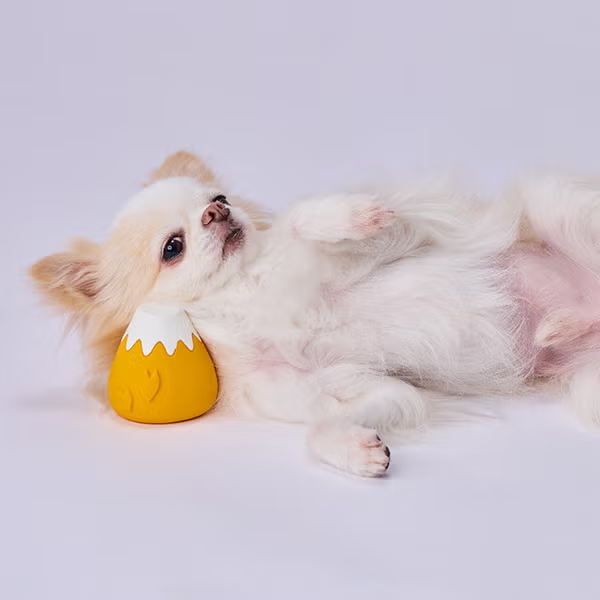 Petio 犬雅系列 富士山造型乳膠狗玩具(黃色款)