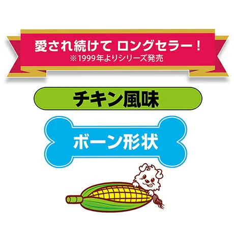 Petio 咬咬CORN系列 潔齒玩具雞肉風味M(中型犬用)