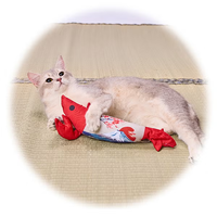 Petio 猫小町系列 踢踢蝦貓咪抱枕(富士山款)
