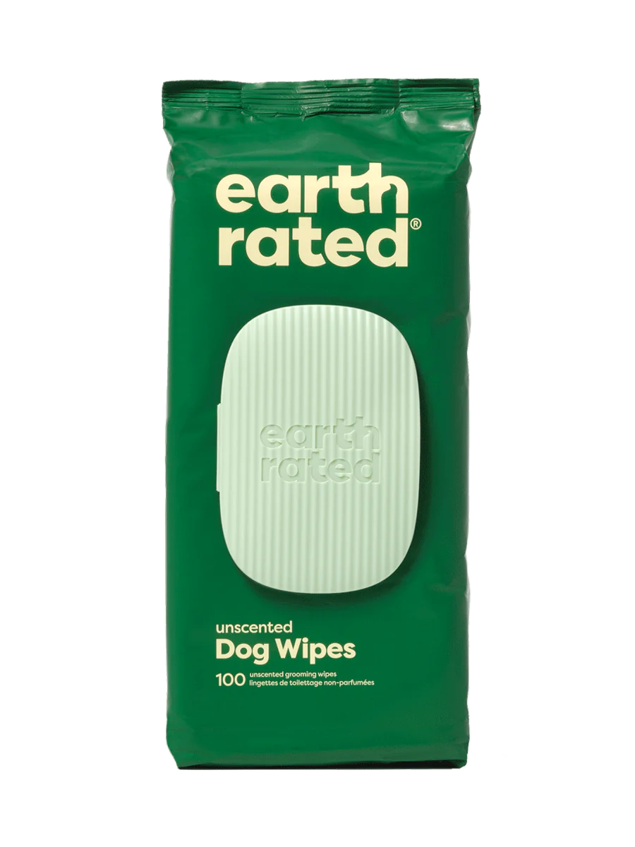 Earth Rated 100片裝寵物濕紙巾 (無香味)