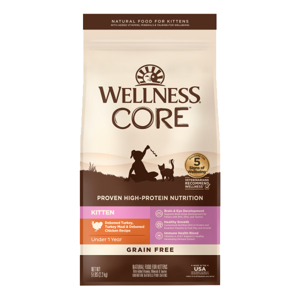 wellness_美國幼貓乾糧_core_無穀物_無骨雞肉及火雞肉配方_5lb