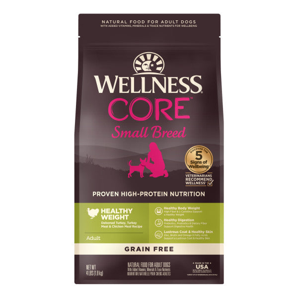 wellness_core_無穀物狗乾糧_小型犬_健康體重_火雞和雞配方_4lb