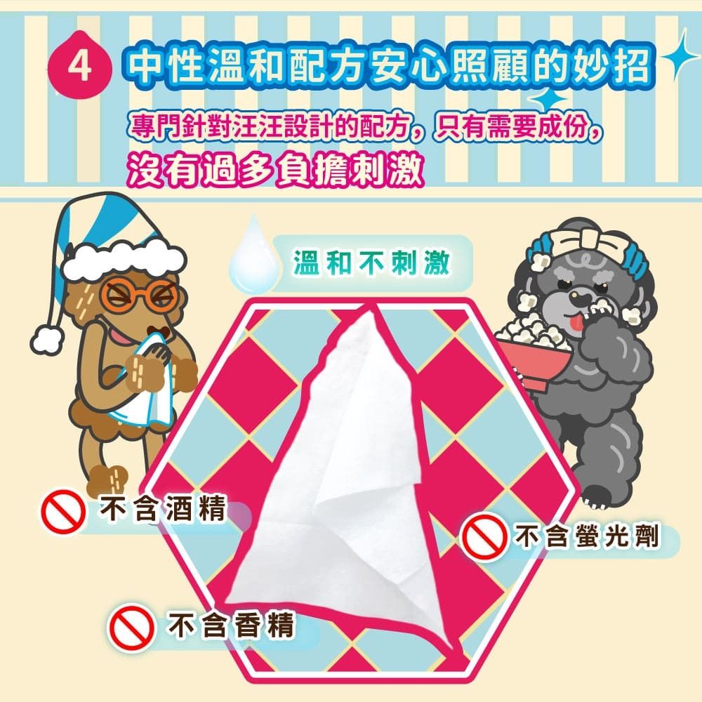 ODOUT 臭味滾 狗用抗菌除臭濕紙巾 (1包50抽)