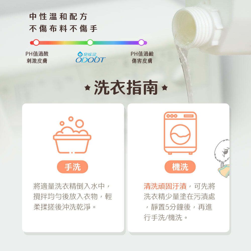 ODOUT 臭味滾 狗用布類洗潔液 4L