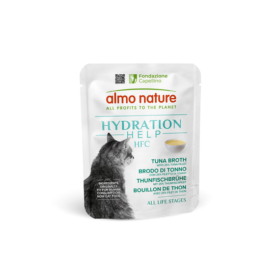 Almo Nature 貓濕糧 - 水潤護理鮮湯包系列 - 吞拿魚湯+吞拿魚肉50g / HFC Hydration Help - Tuna Broth with Tuna Fillet 50g