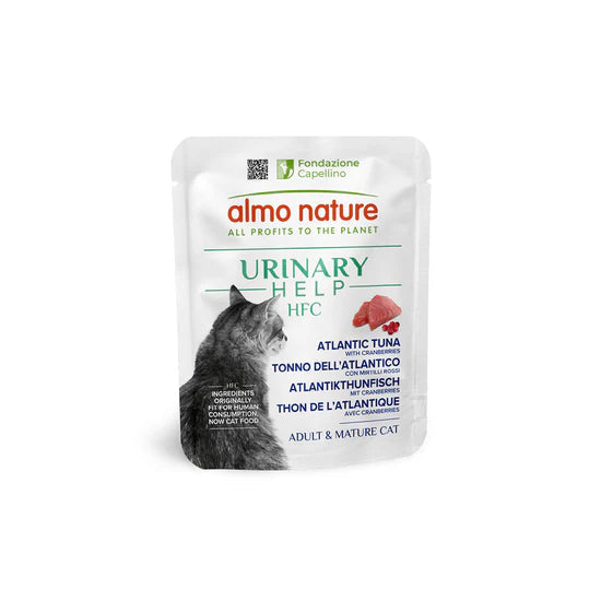Almo Nature 貓濕糧 - 尿道護理鮮肉湯包系列 - 大西洋吞拿魚+蔓越莓 50g / HFC Urinary Help - Atlantic Tuna with Cranberries 50g