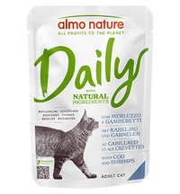 Almo Nature 貓濕糧 - Daily - 鱈魚蝦 70g