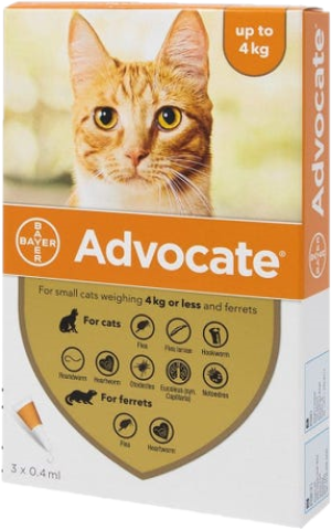 德國拜耳 Bayer (Elanco) 貓用 Advocate 心疥爽 系列