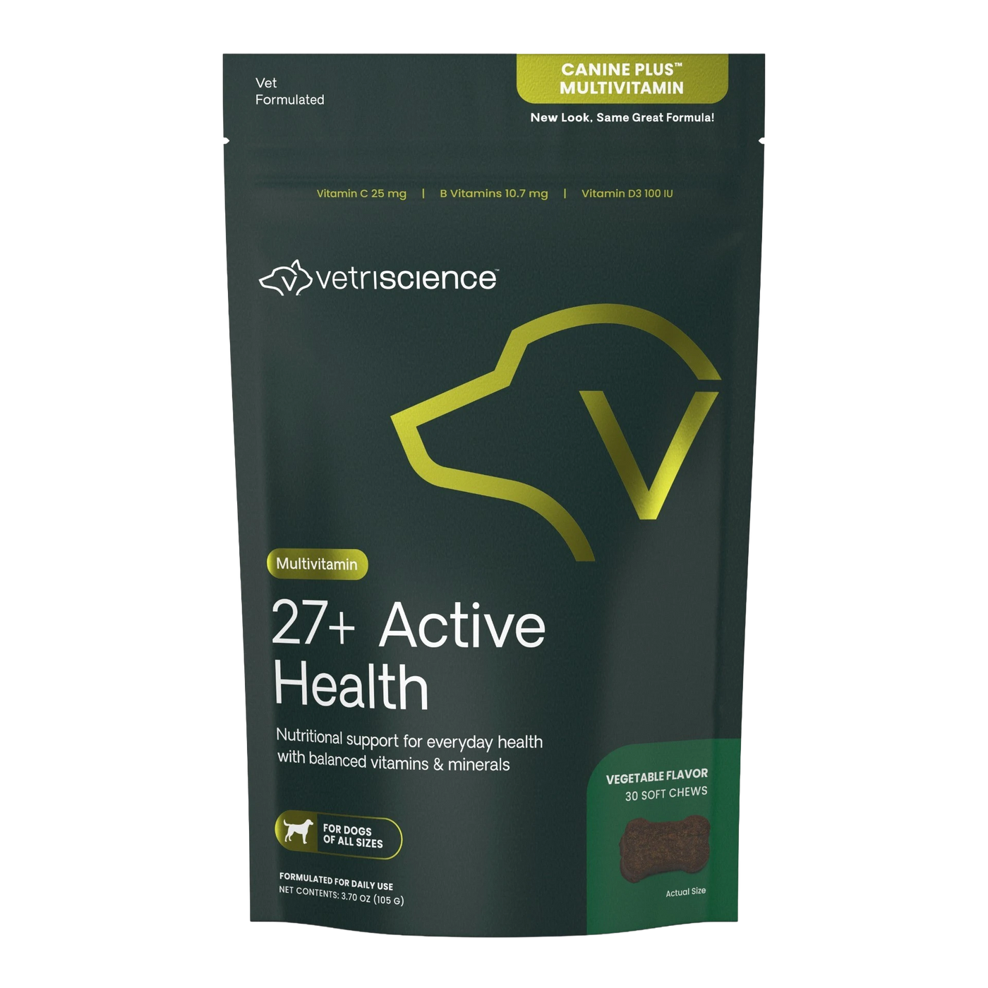 VetriScience - Canine Plus Multivitamin 30 Bite-Sized Chew 狗隻綜合營養功能可咀嚼小食