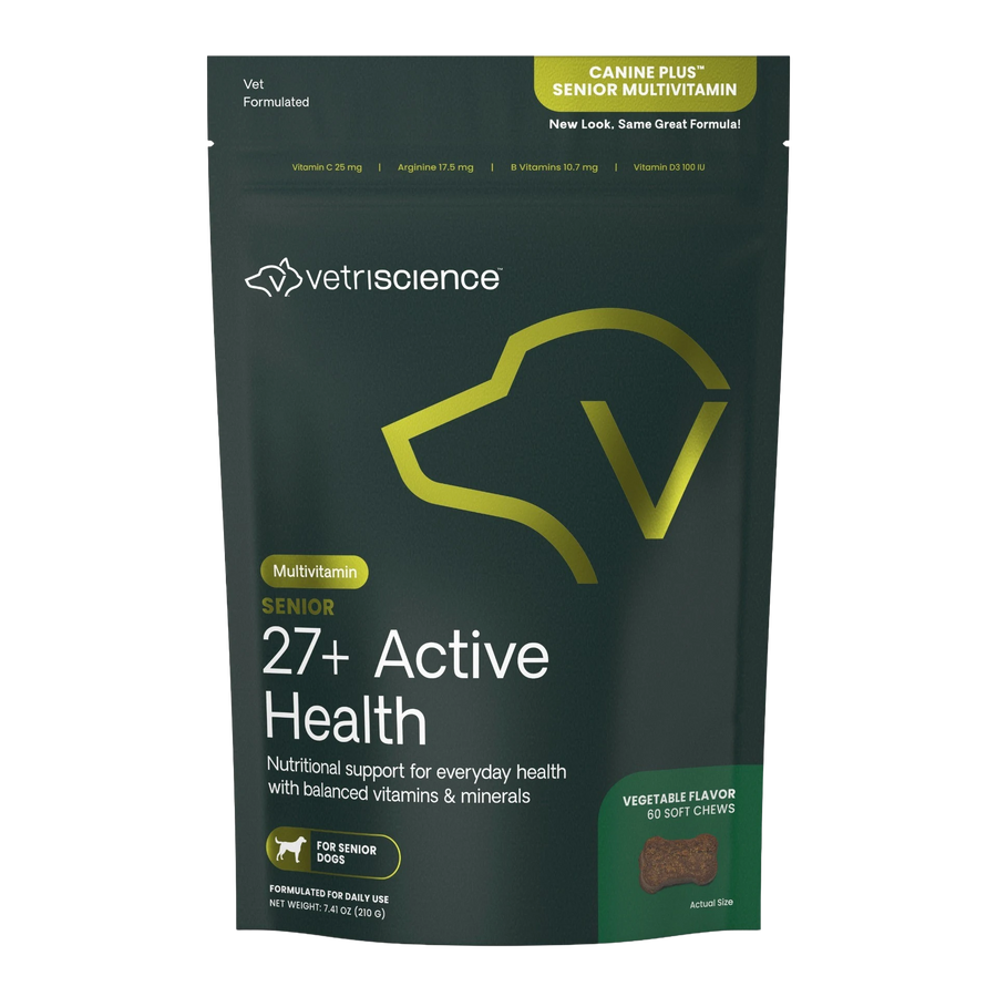 VetriScience Canine Plus Senior Multivitamin 60 Bite-sized Chews 老年犬用綜合營養功能小食 (60粒裝)
