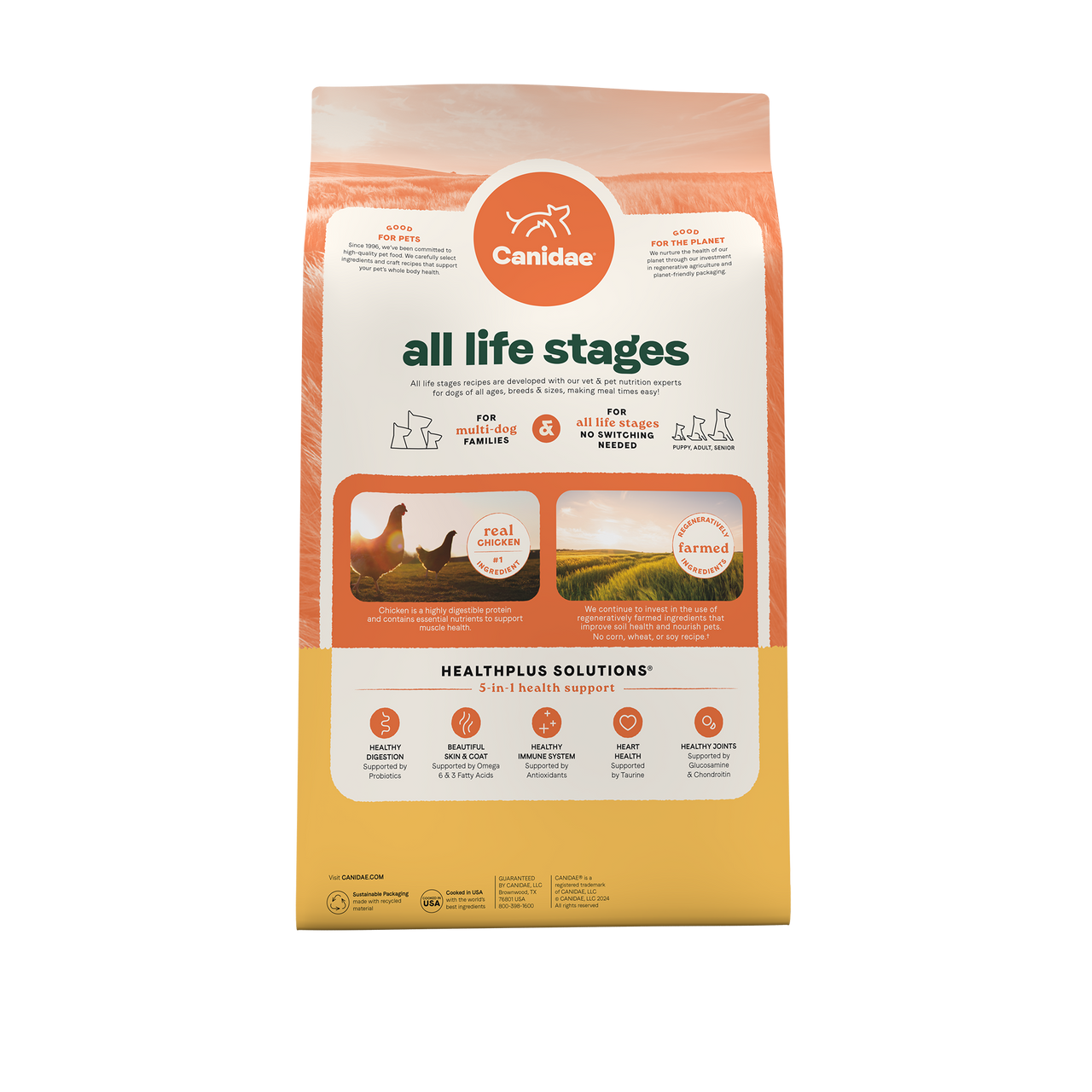 Canidae 美國咖比狗乾糧 - All Life Stages - 雞肉+原始穀物配方 / Dry Dog Food, Real Chicken & Ancient Grains Recipe