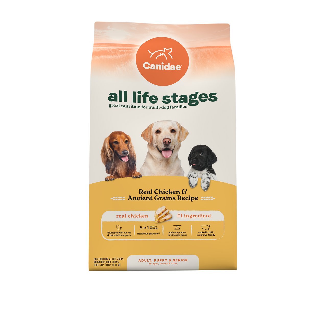 Canidae 美國咖比狗乾糧 - All Life Stages - 雞肉+原始穀物配方 / Dry Dog Food, Real Chicken & Ancient Grains Recipe
