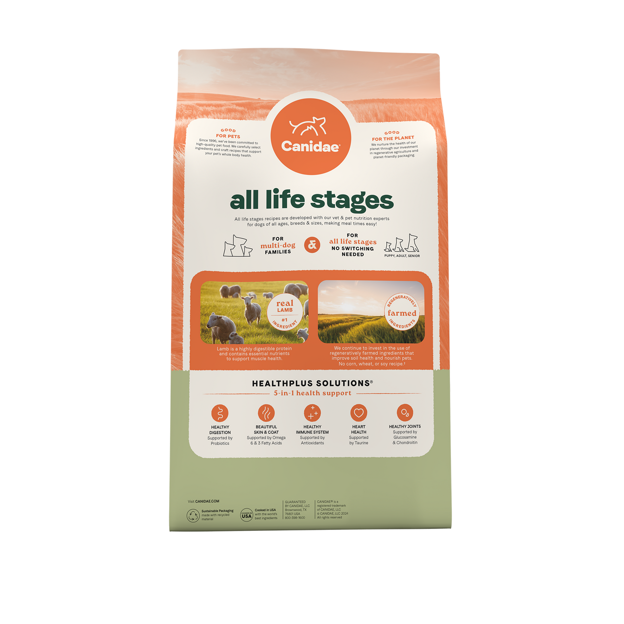 Canidae 美國咖比狗乾糧 - All Life Stages - 羊肉+原始穀物配方 / Dry Dog Food, Real Lamb & Ancient Grains Recipe